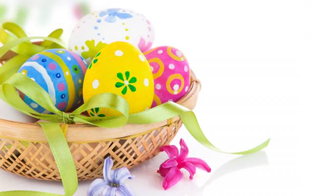 复活节,复活节,鸡蛋,假期,鸡蛋,篮子,弓