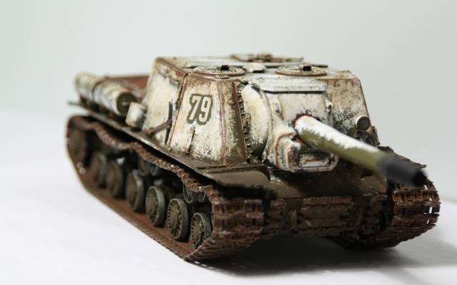 ISU-152,玩具,重型,火炮,,自走式,安装,模型