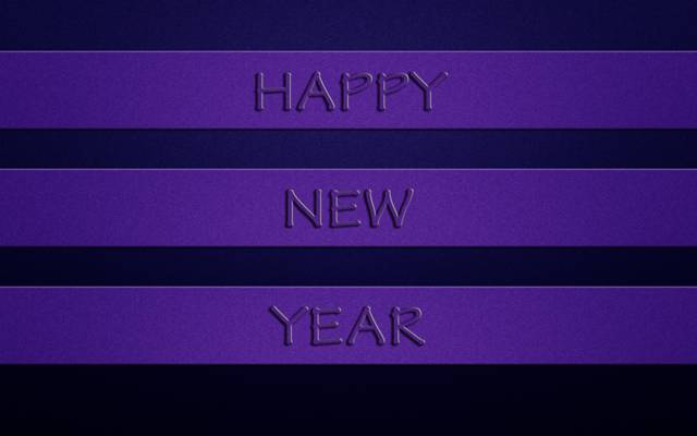 新年快乐,新年,三条纹,题字,深蓝色背景,紫色