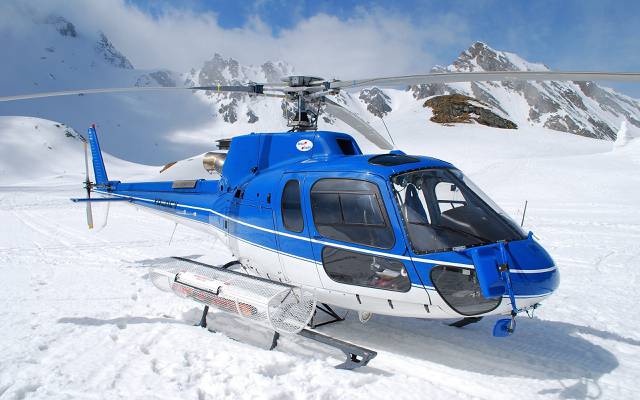 雪,山,天空,直升机,蓝色,救援