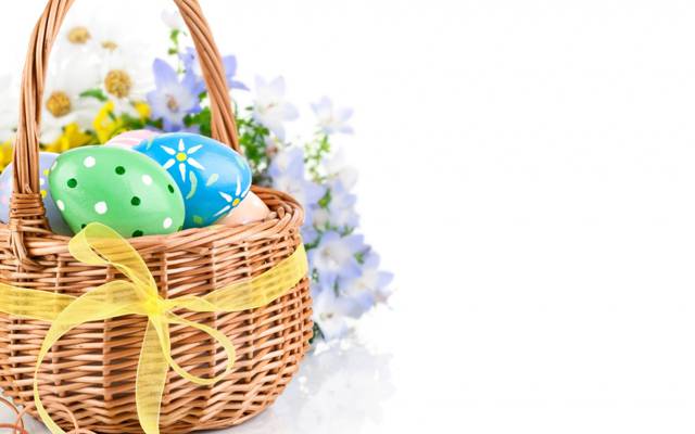 复活节,复活节,鸡蛋,鲜花,春天
