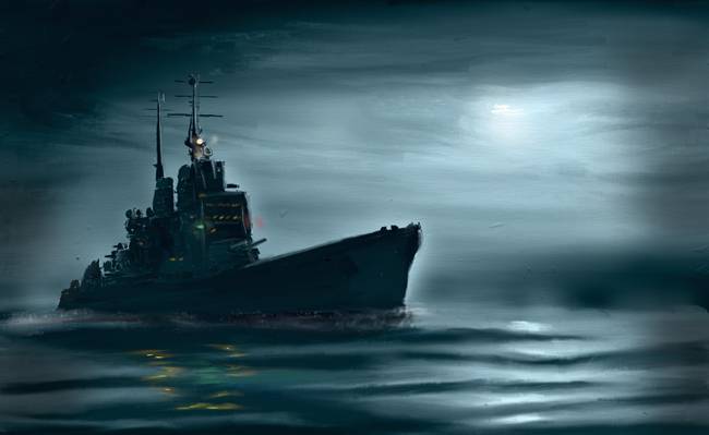 船,世界,第二,绘画,线性,海,“先锋”,HMS先锋,时期,战争