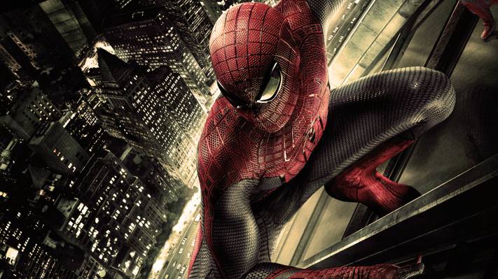摩天大楼,惊人的蜘蛛侠,惊人的蜘蛛侠,机器,服装