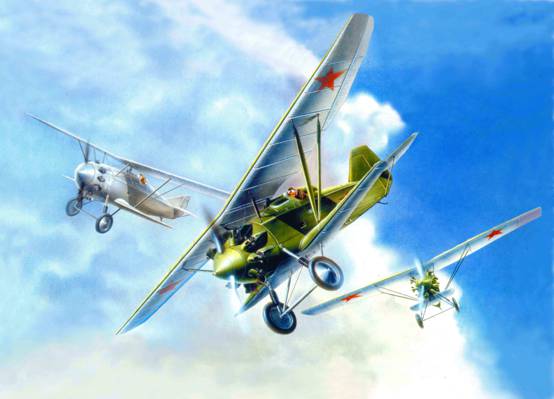 艺术,飞机,,单,和4,飞机,其中,保罗干,成为俄罗斯的翅膀,苏维埃...