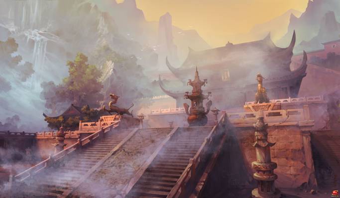 庙宇,中国古代,幻想