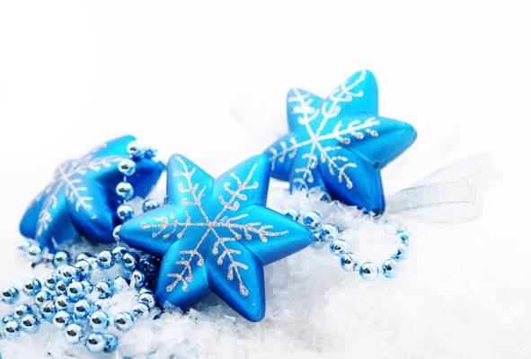 星星,珠子,雪花,圣诞装饰品