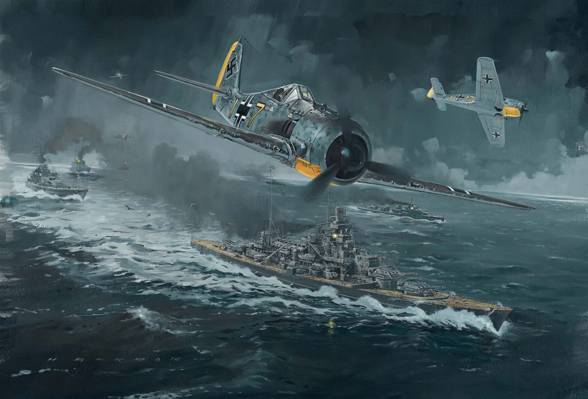 第二次世界大战,舰艇,攻击,飞机