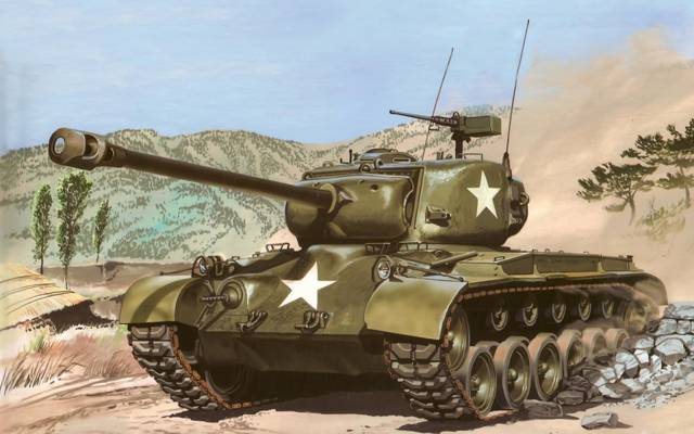 潘兴,中型坦克,M26潘兴,坦克世界,沃特,历史,美国