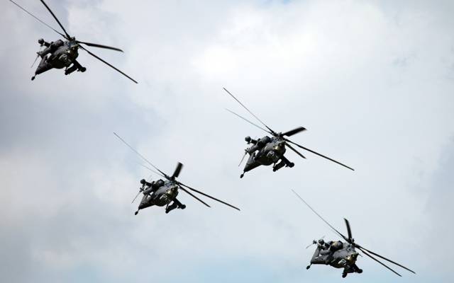 夜间猎人,直升机,mi-28N,俄罗斯空军