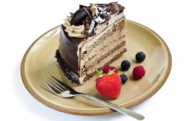 蛋糕,蛋糕,蛋糕,甜点,甜点,插头,甜,釉,板,蛋糕,蓝莓,覆盆子,奶油,草莓,片,...