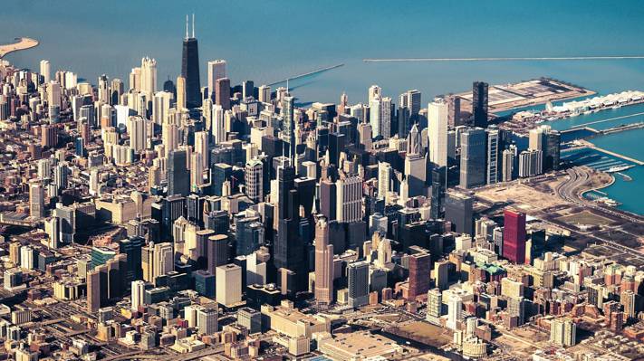 芝加哥,摩天大楼,megapolis,高度,伊利诺伊,芝加哥,美国