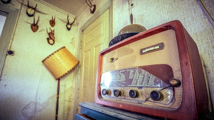 壁纸收音机,接收器,背景
