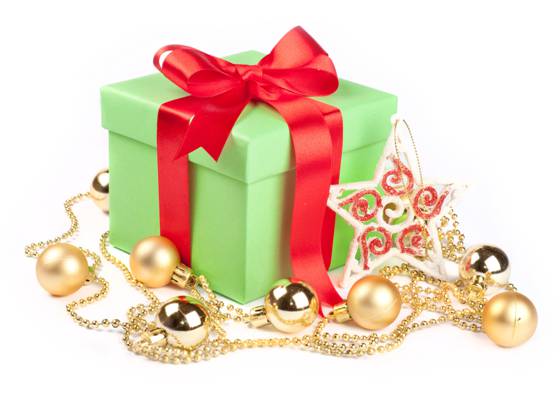 磁带,框,礼物,球,圣诞装饰品,星号