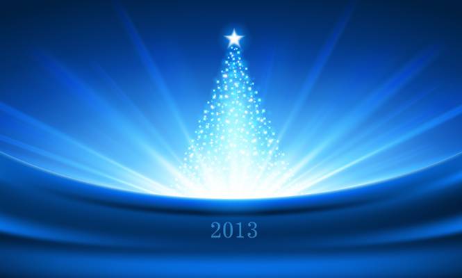蓝色,新的一年,光,明星,树,圣诞节,闪耀