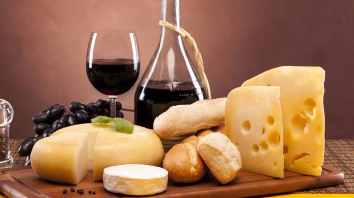 壁纸胡椒,瑞士干酪,卡门培尔,玻璃,面包,酒,红色,奶酪,面包,葡萄