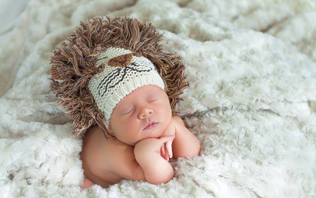 壁纸毯子,针织,婴儿,孩子,婴儿,狮子座,帽子