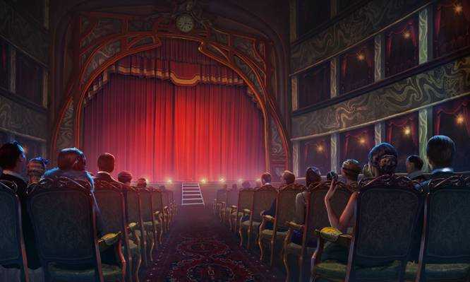观众,椅子,剧院,窗帘,现场