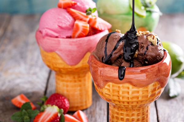 冰淇淋,冰淇淋,甜,甜点,甜点,多彩,甜