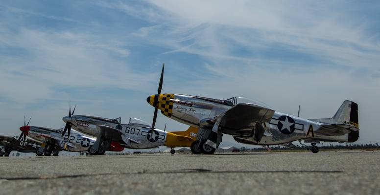 P-51D,机场,战士