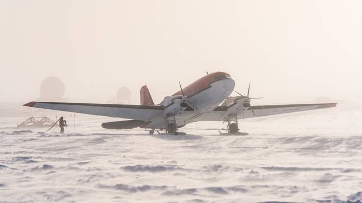 雪,南极,飞机,冰,南极洲