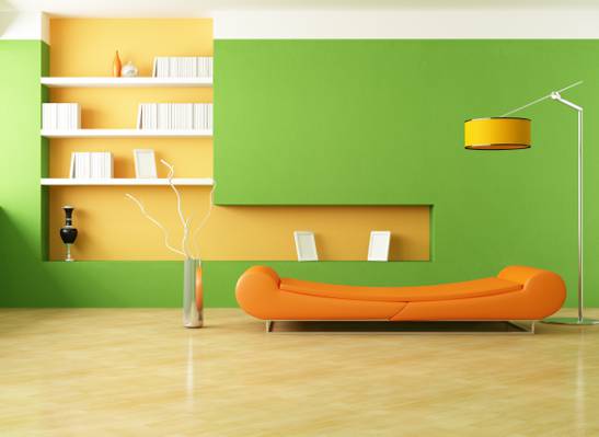 风格,花瓶,房间,沙发,极简主义,室内,灯,橙色,设计