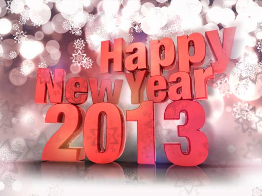 2013年,新年快乐,新的一年