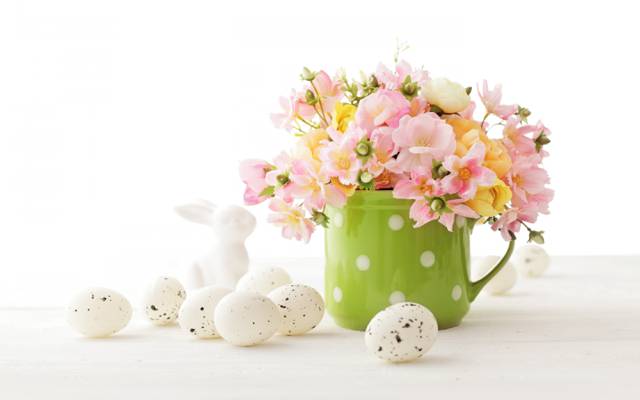 装饰,复活节,复活节,快乐,彩绘鸡蛋,春天,鸡蛋,鲜花,鲜花