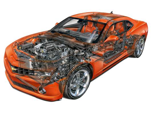 沙龙,2009年,轿跑车,卡玛洛不锈钢,橙色,发动机