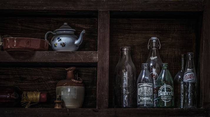 瓶,架子,餐具,静物,水壶