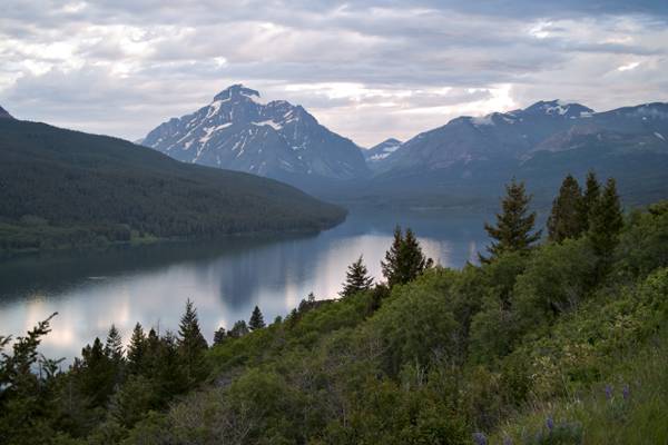 湖,两药湖,冰川国家公园,山