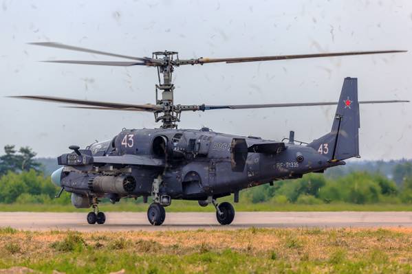 直升机,震惊,“鳄鱼”,俄罗斯,卡-52
