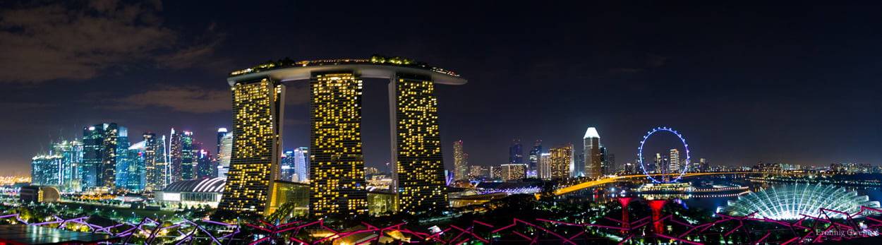 高层建筑的空中照片,新加坡高清壁纸