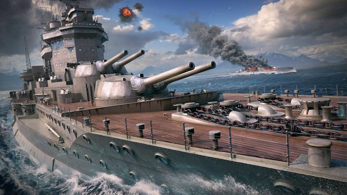 WoWS,战舰世界,船只世界,战争,EVK Warspite,HMS Warspite,战舰,...