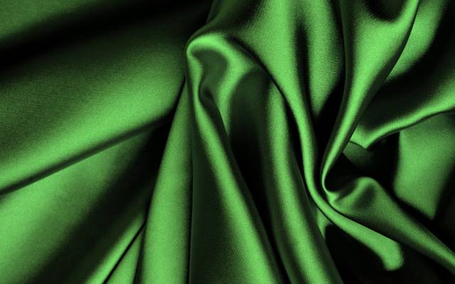 缎子,绿色,丝绸,面料