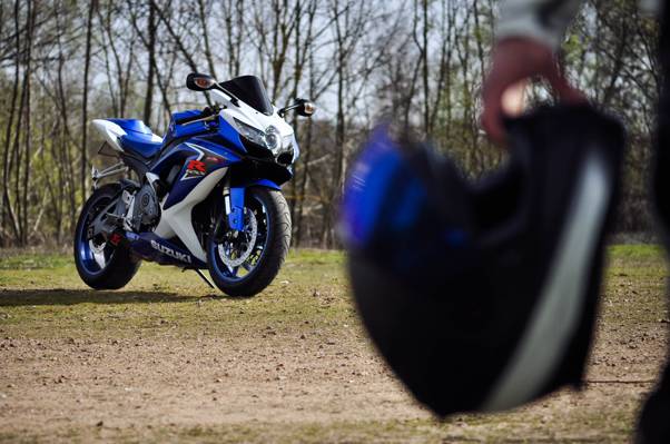 铃木,头盔,摩托车,Supersport,蓝色,铃木,gsx-r600,蓝色
