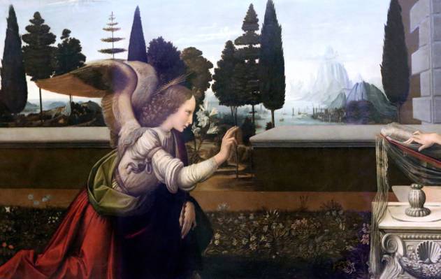 图片,佛罗伦萨,报喜1470,达芬奇