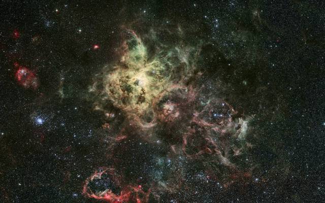NGC 2070,发射星云,狼蛛,金鱼,星座