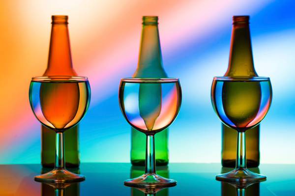 颜色,玻璃,光,眼镜,瓶,线