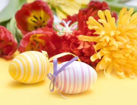 鸡蛋,鲜花,假日,raytest,复活节