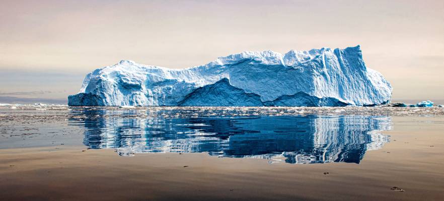 冰山上的水,南极洲高清壁纸