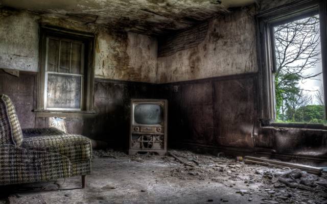 房间,椅子,窗户,电视