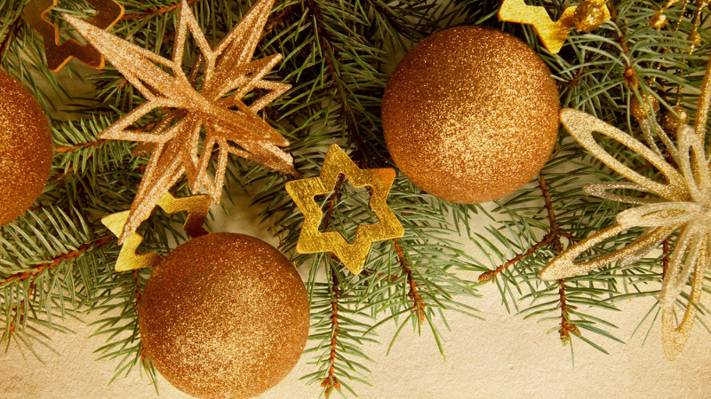 壁纸球,树,分支机构,圣诞装饰品,星星