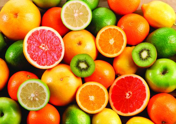 猕猴桃,水果,柠檬,葡萄柚,橘子