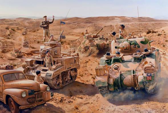 战争中,M4谢尔曼,士兵,英国人物,坦克,m3斯图尔特,油轮