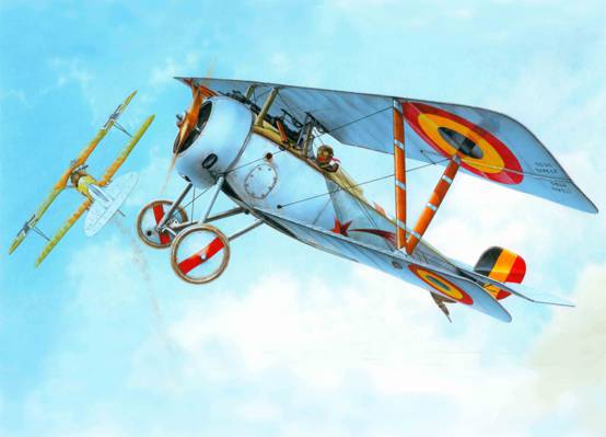 艺术,Nieuport德拉格,飞机,战斗机,法国,公司,Nieuport尼 -  23,第一次世界大战WWI,...  - 