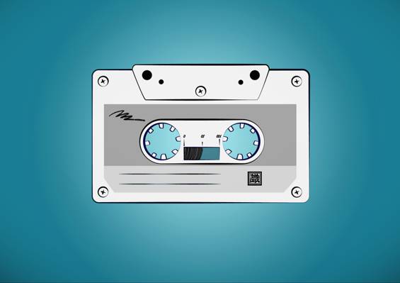 盒式磁带,复古,蓝色,音乐,电影