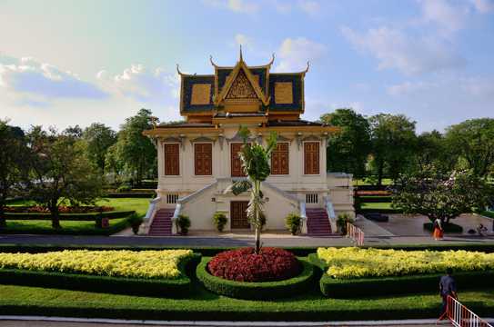 柬埔寨金边王宫景色图片