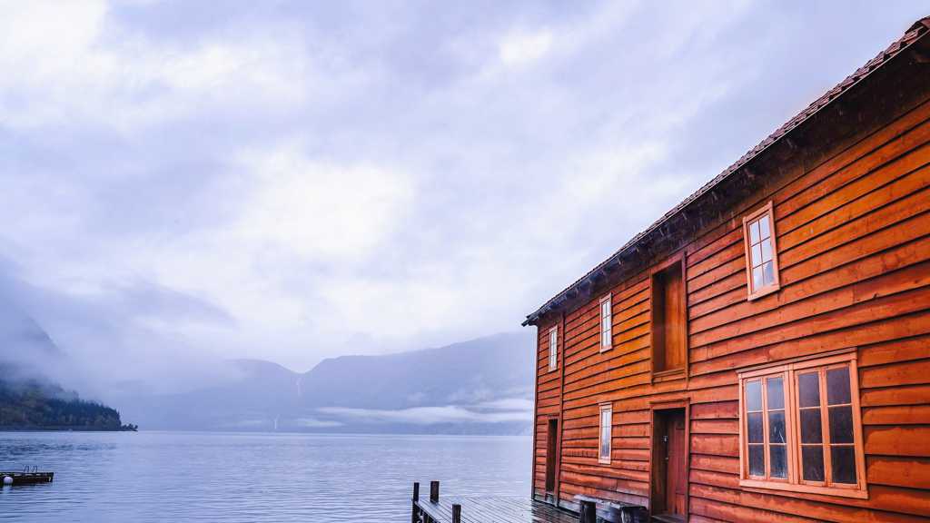 挪威峡湾自然风光图片