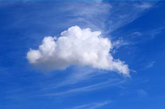 天空的云团图片