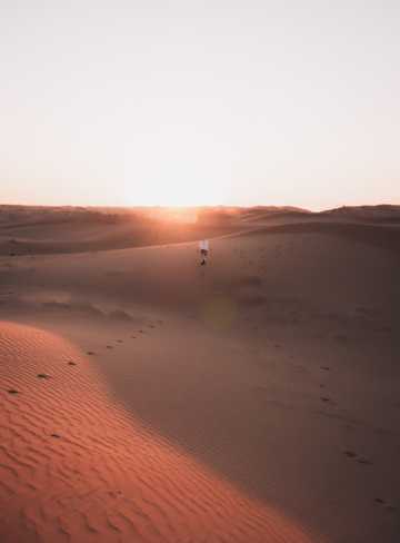 沙漠戈壁远行自然风光图片